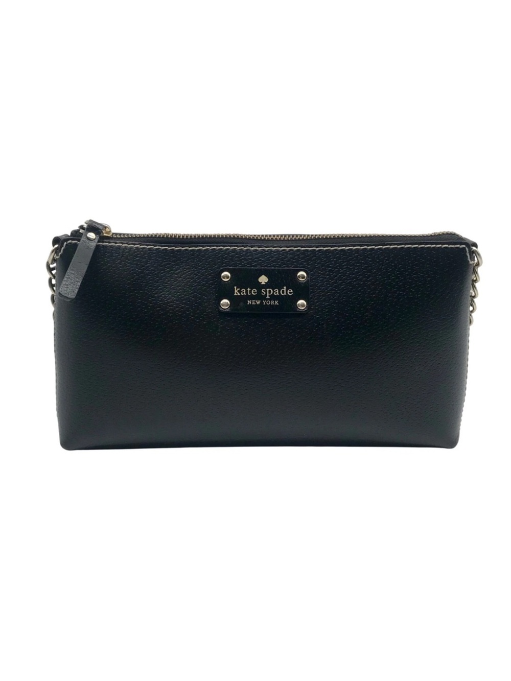 Kate Spade Black Pebbled Leather Wellesley Shoulder Purse